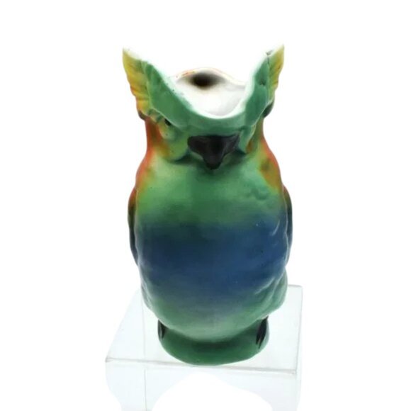 Vintage German Parrott Creamer Bird Owl - Picture 3 of 6